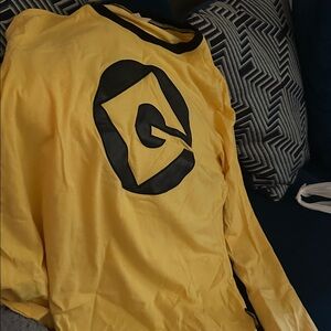 Spirit Bright Yellow Long Sleeve Tee with Bold Black Graphic